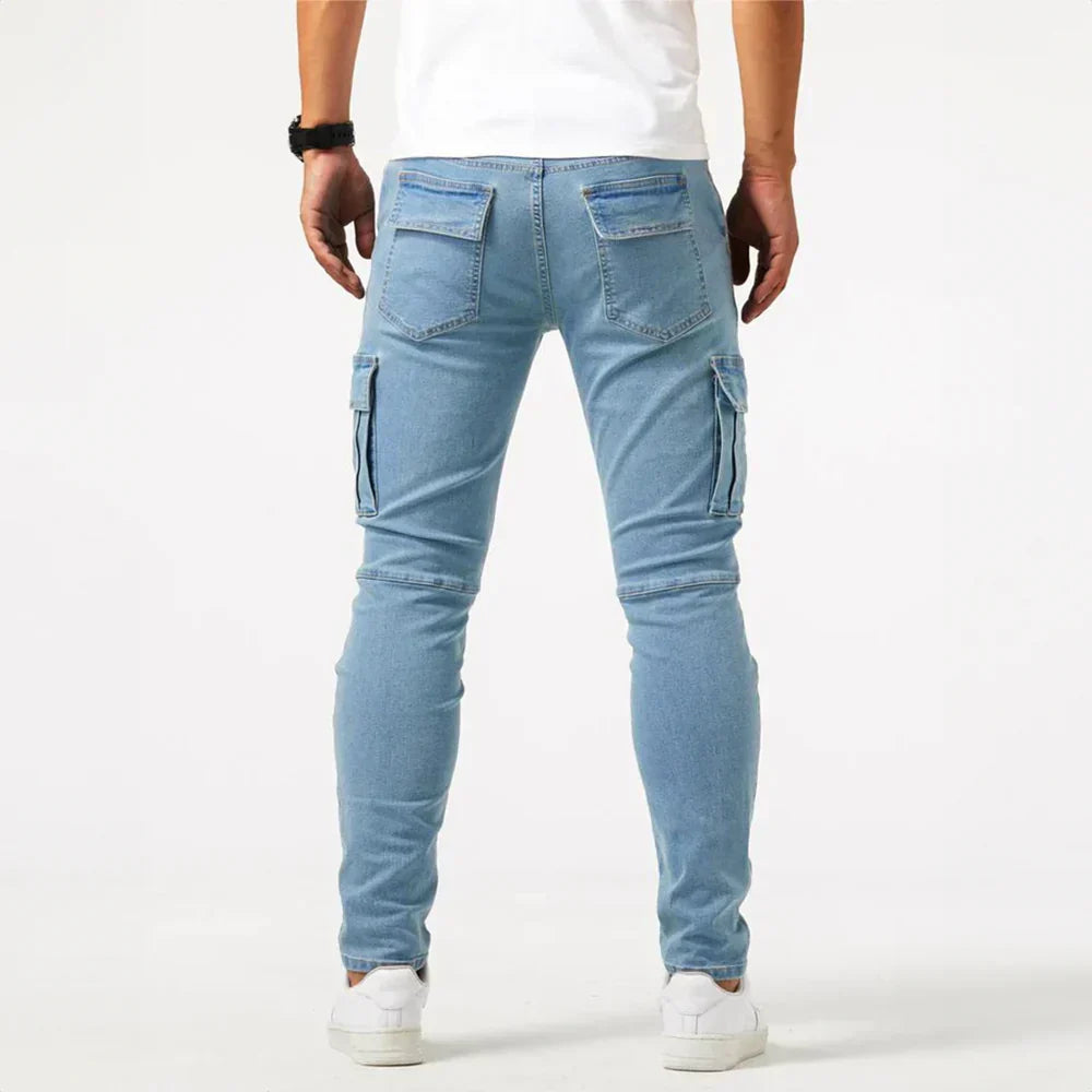 XAVIER | Stretch-Cargo-Jeans