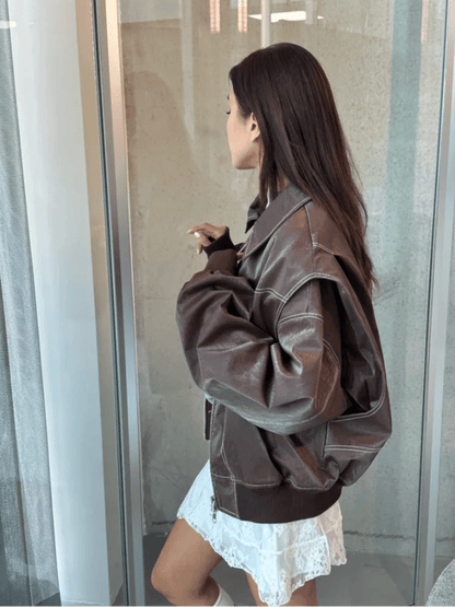 Contrast Bomber Jacket - Verova