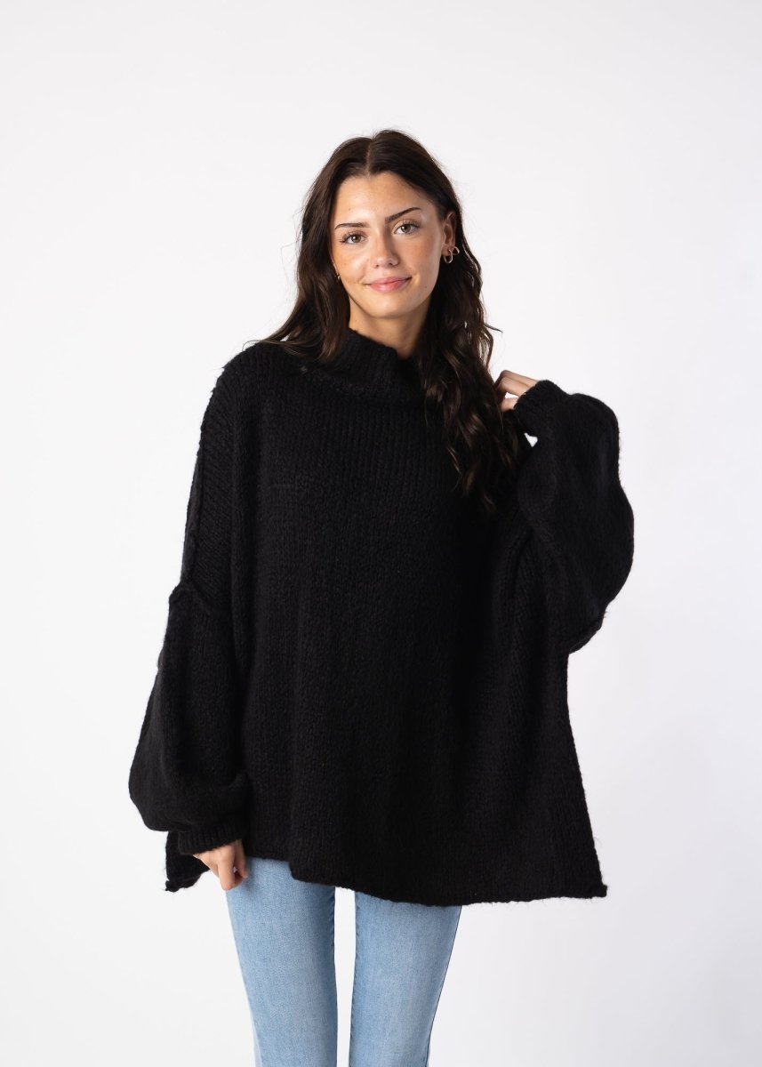 Naomi - Oversized trui met naadstrepen - Verova