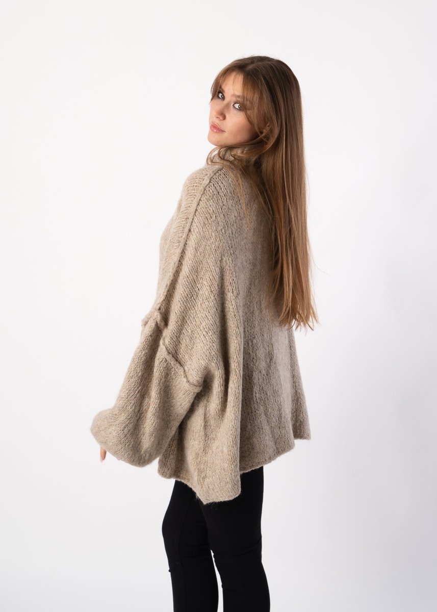 Selina - Oversized trui met naadstrepen - Verova